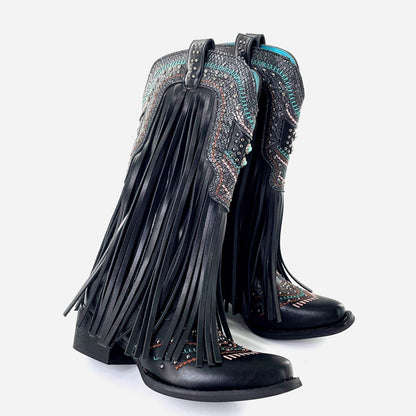 Cowgirl  Fringe Boots【TR3377】