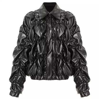 Bubble Fit Black Jacket【TR1108】