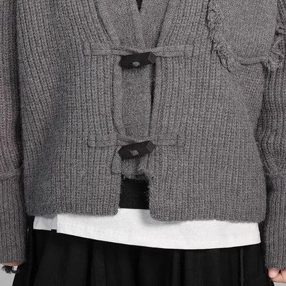 Damage Knit Short Jacket【TR3270】