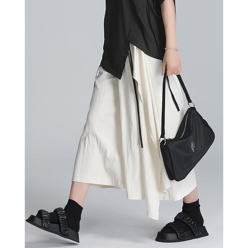 Flare Wide-Leg High-Waist Pants【TR3227】