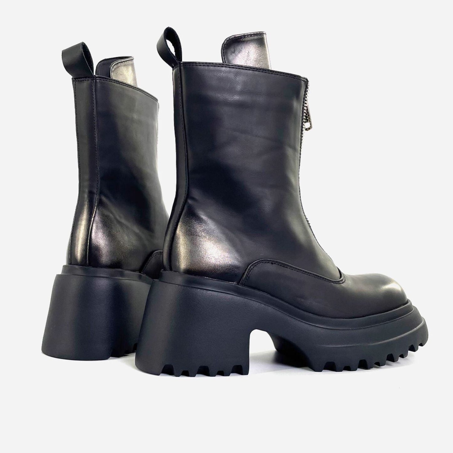 Front Zip Short Boots 【TR3378】