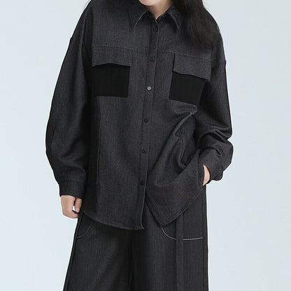 Thick Casual Collared Shirt【TR3134】