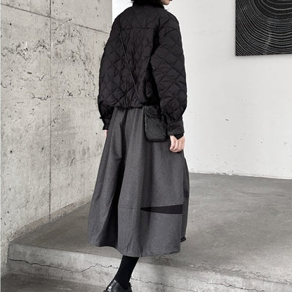 Quilting Polo-Neck Jacket【TR3247】