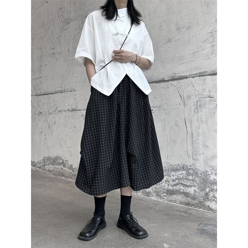 Asymmetry Layered Skirt【TR3165】