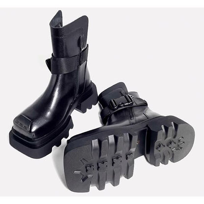 Square toe Combat Boots【TR3384】