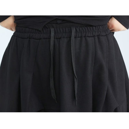 Asymmety Drape Retro Skirt【TR3177】