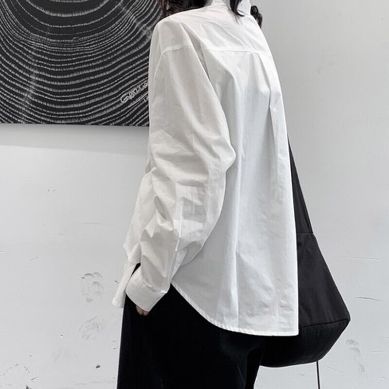 Loose Button Collared Shirt【TR3122】