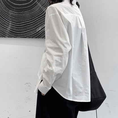 Loose Button Collared Shirt【TR3122】
