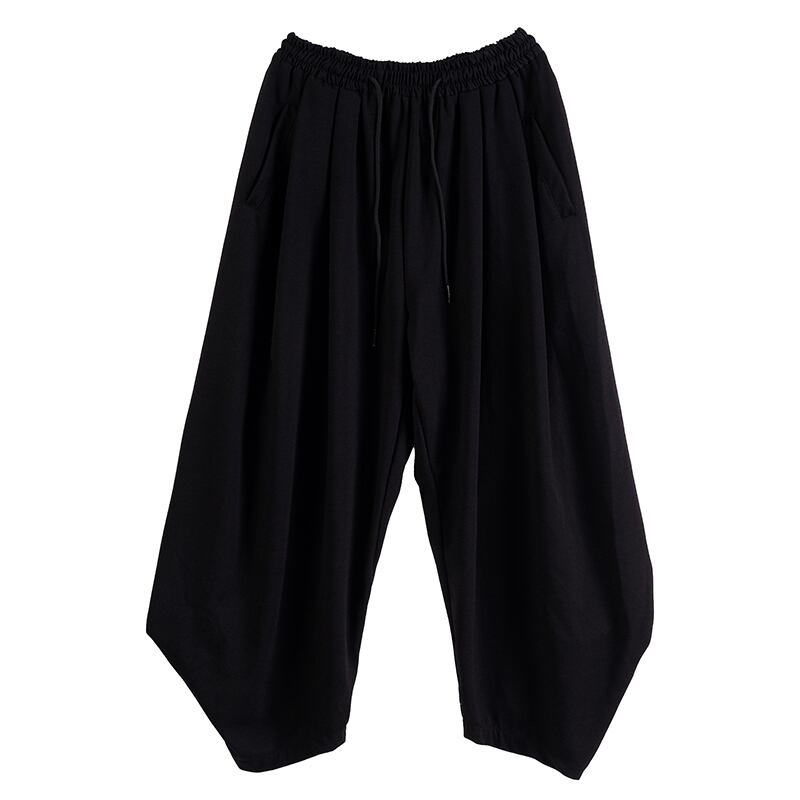 Gathered Hem Cropped Pants【TR3309】