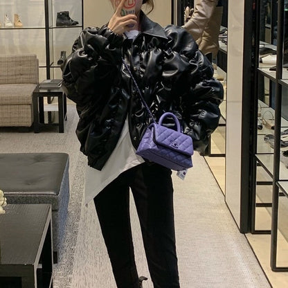 Bubble Fit Black Jacket【TR1108】