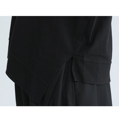 Asymmetry Flare Simple T-Shirt【TR3145】