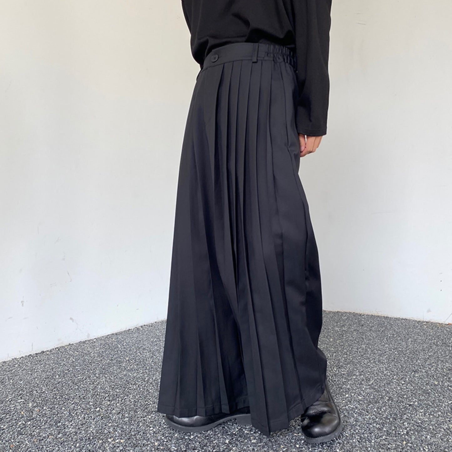 2-way Front Pleated Wide Pants【TR3311】