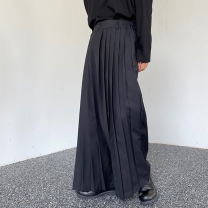 2-way Front Pleated Wide Pants【TR3311】