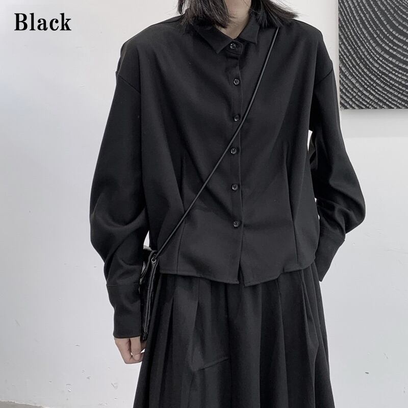 Tac Balloon-Sleeve Collared Shirt【TR3105】
