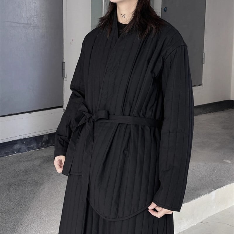 Asymemtry Ribbon Pleats Jacket【TR3255】