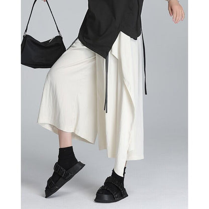 Flare Wide-Leg High-Waist Pants【TR3227】