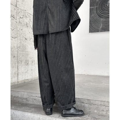 Stripe Wide-Leg Pants【TR3198】