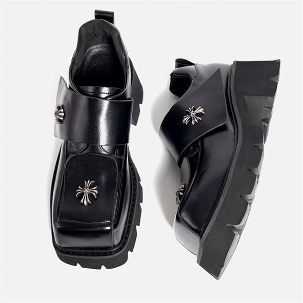 Metallic Cross Pattern Shoes【TR3404】