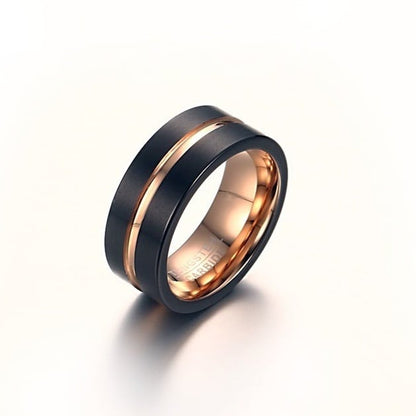 Stainless Sophisticated Ring 8mm【TR2761】