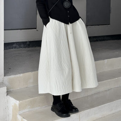 Fluffily Crinkle Skirt【TR3161】