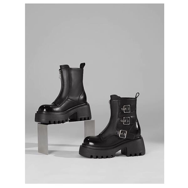 Metal Belt Martin Boots【TR3389】