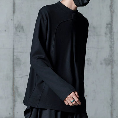 Curved Panel Long-sleeve T-shirt【TR3331】