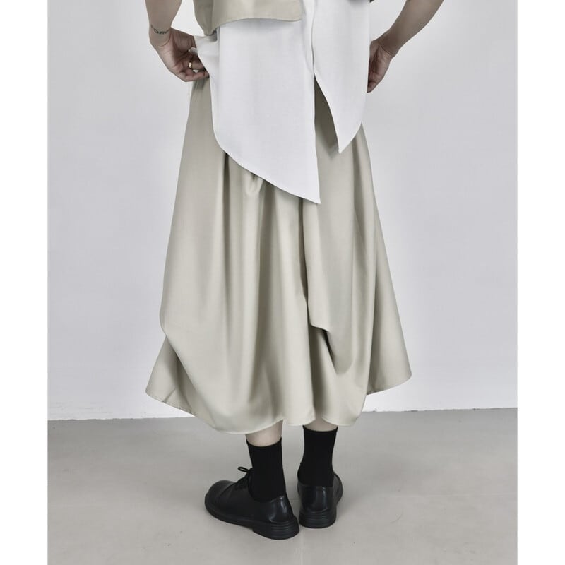Asymmetry Drape Skirt【TR3187】