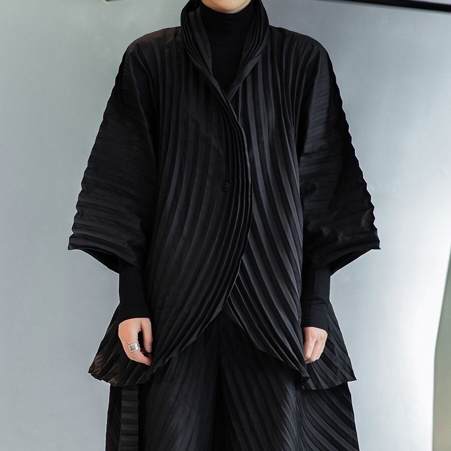 〈Unisex〉 Pleats Tops Wide-pants Set-up【TR1353】