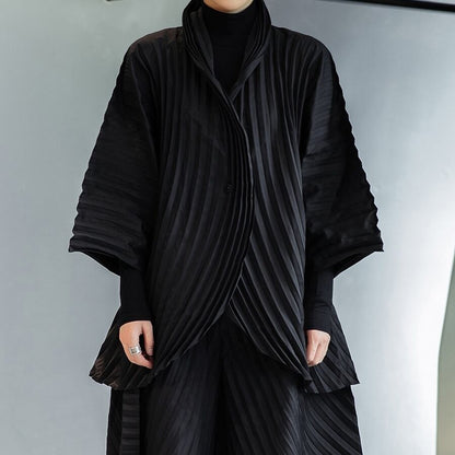 〈Unisex〉 Pleats Tops Wide-pants Set-up【TR1353】