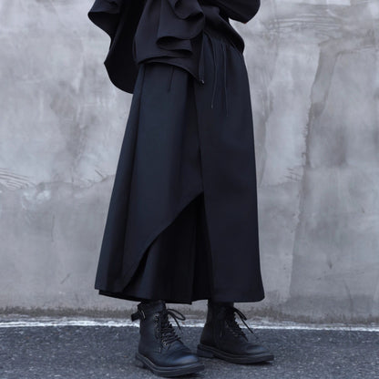 Irregular Ankle Length Skirt Pants【TR3293】
