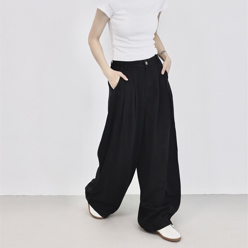 Relax Wide High-Waist Pants【TR3214】
