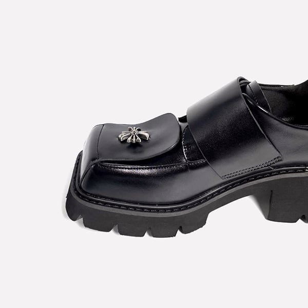 Metallic Cross Pattern Shoes【TR3404】