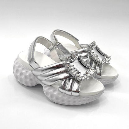 Rhinestone Buckle Sandal【TR3418】