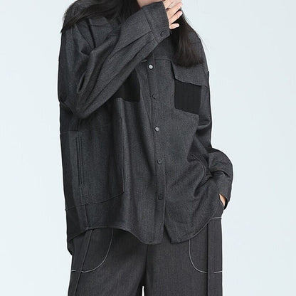 Thick Casual Collared Shirt【TR3134】