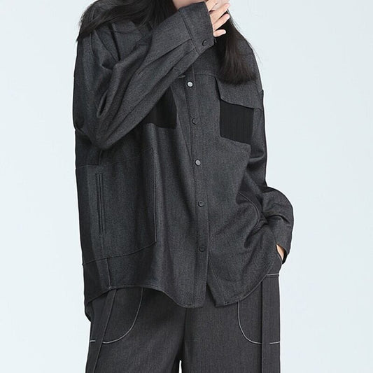 Thick Casual Collared Shirt【TR3134】