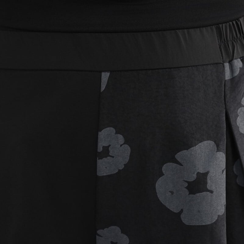 Asymmetrical Flower Wide Pants【TR3229】