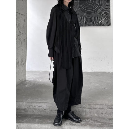 Asymmetry Stripe Vest【TR3240】