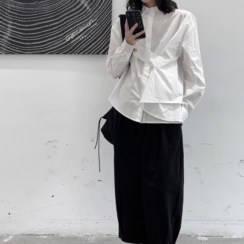Loose Button Collared Shirt【TR3122】