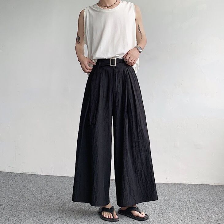 Belted Wide Pants【TR3313】
