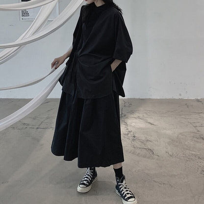 Loose Irregular Collared Shirt【TR3108】