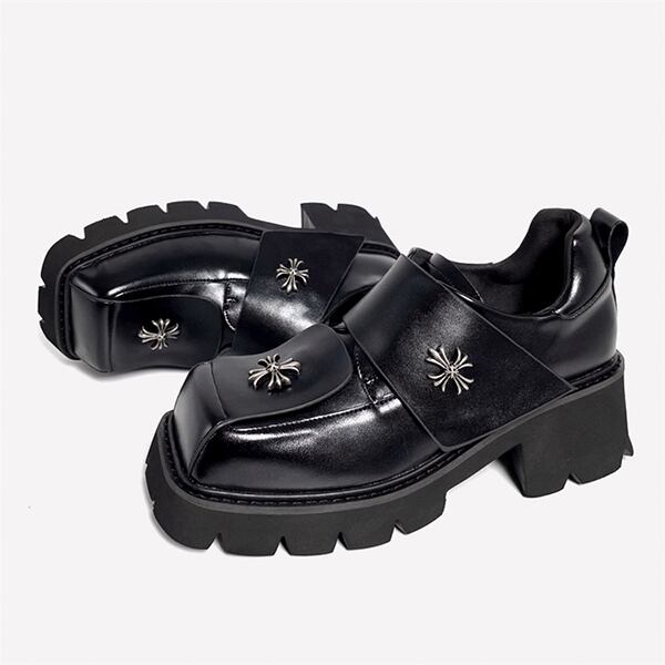 Metallic Cross Pattern Shoes【TR3404】