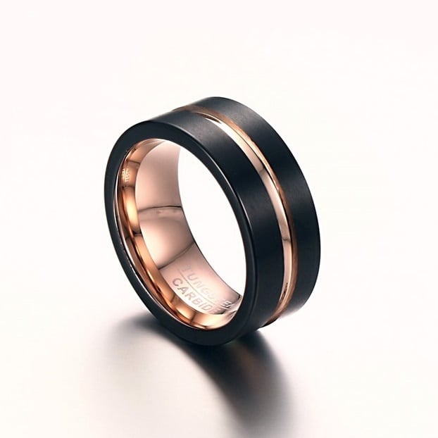 Stainless Sophisticated Ring 8mm【TR2761】