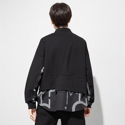 〈Unisex〉Docking Long Sleeve Sweat Shirt【TR1263】