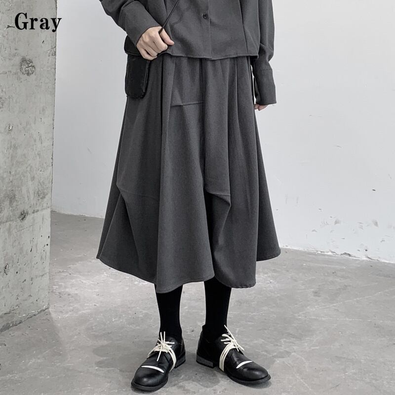 Asymmetry Wool Skirt【TR3173】