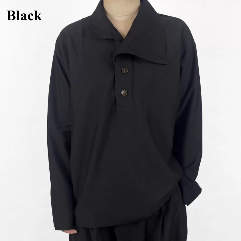 Convertible High-Collar Collared Shirt【TR3358】