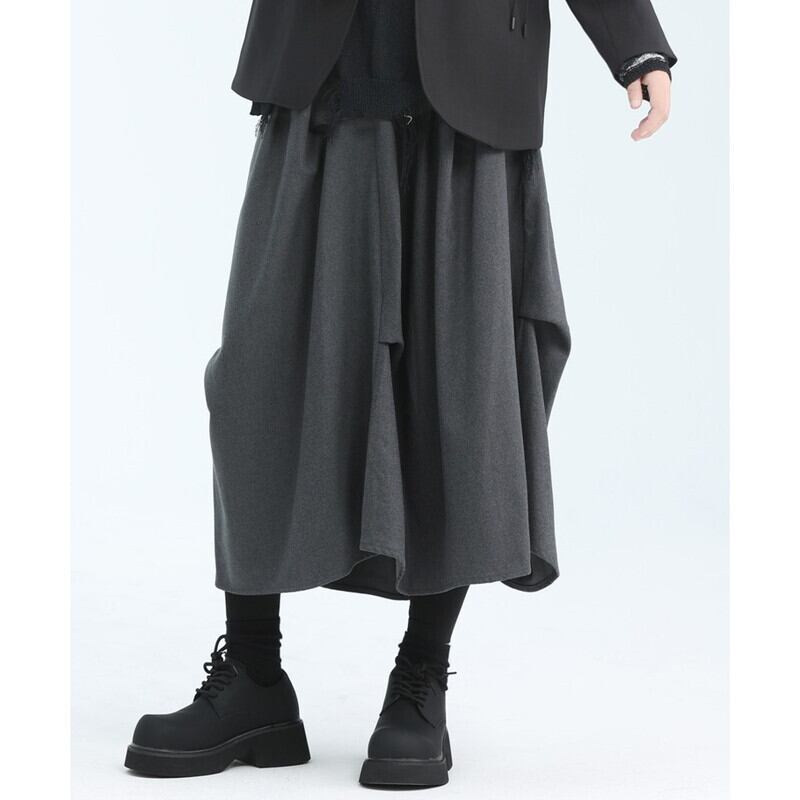 Asymmety Drape Retro Skirt【TR3177】