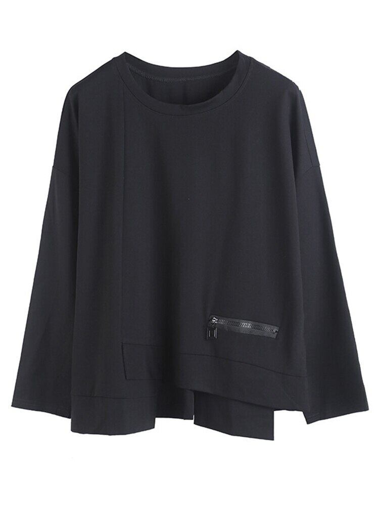 Nichi Pullover Asymmetry Shirt【TR3064】