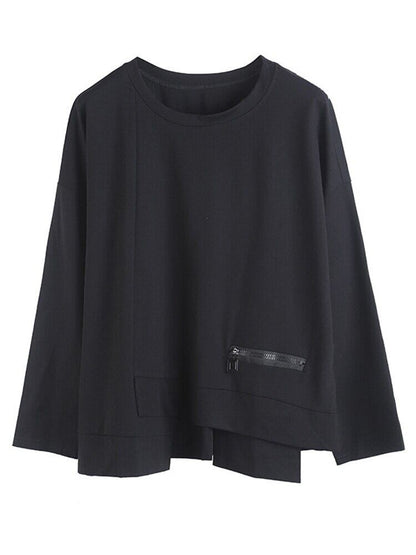 Nichi Pullover Asymmetry Shirt【TR3064】