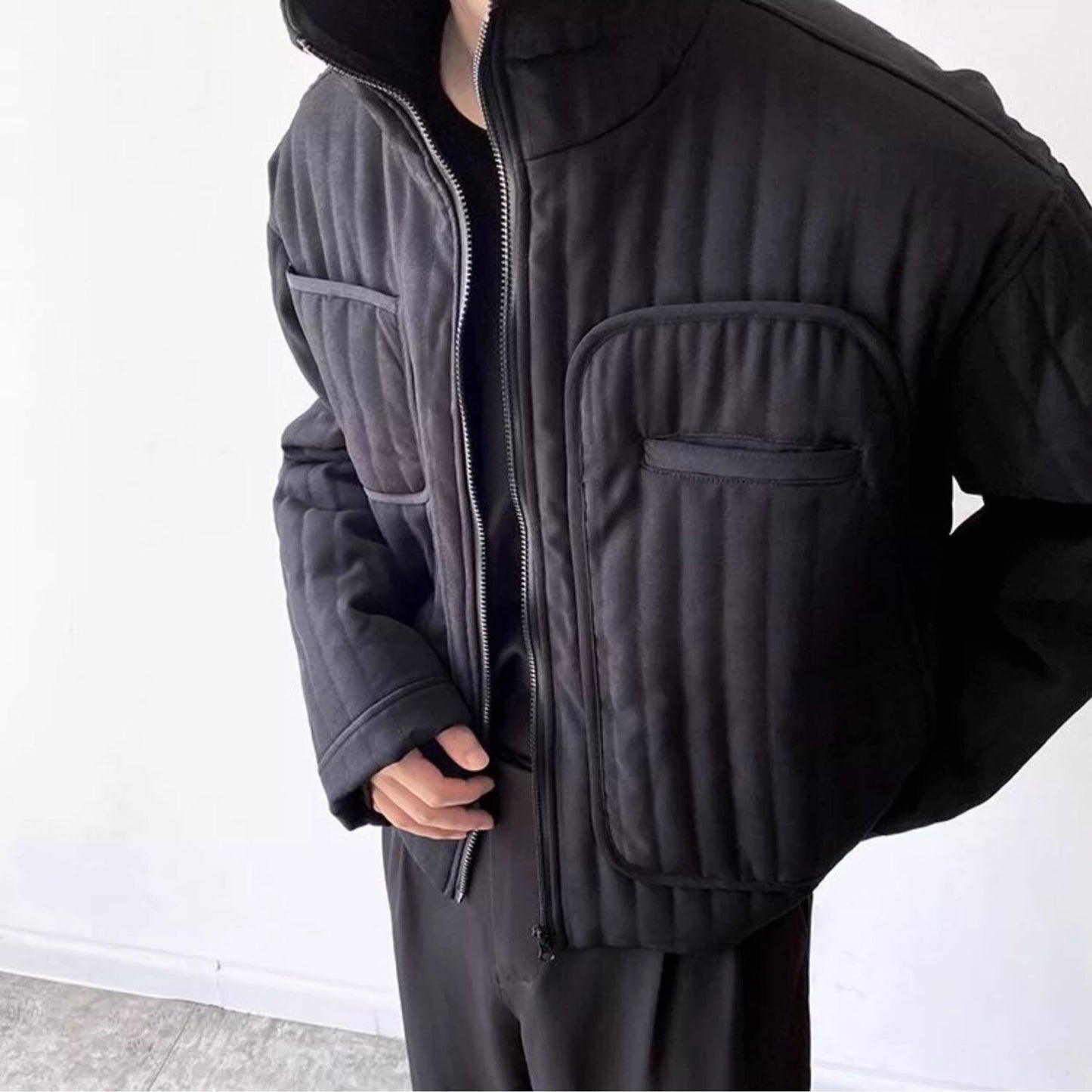 Quilted Stand Collar Jacket【TR3321】