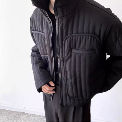 Quilted Stand Collar Jacket【TR3321】